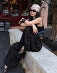 ROVENTE Volume Gathered Wide-Leg Pants
