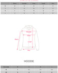 WARDEN EDGE Studded Zip-Up Hoodie with Spiral Embellishments and Extended Sleeves