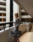 0122stepll Draped Knit Top & Asymmetric Maxi Skirt Set