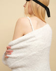 0122stepll Cloud Knit Cardigan, Cami & Wide-Leg Pants Set