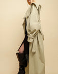 0122stepll Axis High-Neck Oversized Trench Coat