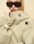 0122stepll Axis High-Neck Oversized Trench Coat