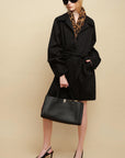 0122stepll Nocturne Wrap Belted Coat