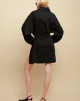 0122stepll Nocturne Wrap Belted Coat