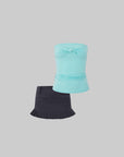 IAMXIAA Low-Rise Pleated Hem Mini Skirt