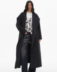 0122stepll Oversized Belted Long Wrap Coat