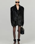 0122stepll Oversized Military Belted Long Wool Trench Coat