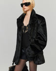 0122stepll Oversized Military Belted Long Wool Trench Coat