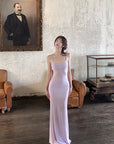 DreamyNerd Lavender Sheer Contour Maxi Dress