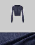 IAMXIAA Low-Rise Washed Indigo Slim Fit Flared Denim Jeans with Leopard Back Patch