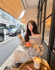 DreamyNerd Cloudy Soft Knit Off-Shoulder Set