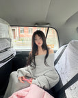 DreamyNerd Cloudy Soft Knit Off-Shoulder Set