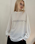 0122stepll T-shirt à manches longues oversize Labyrinthe