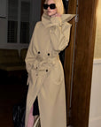 0122stepll Axis High-Neck Oversized Trench Coat