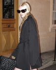 0122stepll Nocturne Wrap Belted Coat