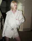 0122stepll Combinaison trench à ceinture