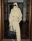 0122stepll Axis High-Neck Oversized Trench Coat