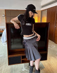0122stepll Graphic Fitted Baby Tee