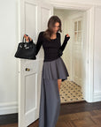 0122stepll Essential Knit Slim Long Sleeve Top