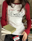 WARDEN EDGE Haut à manches longues raglan avec motif dalmatien