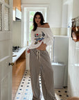 0122stepll New York Graphic Oversized Sweatshirt