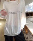 0122stepll T-shirt à manches longues oversize Labyrinthe