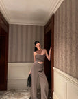 0122stepll Sculpt Cut Strapless Set
