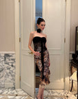 0122stepll Wild Instinct Leopard Ruffle Midi Skirt