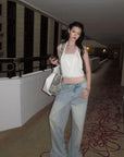 0122stepll Draped Halter Tube Top