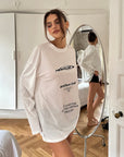 0122stepll T-shirt à manches longues oversize Resilient Club avec motif graphique