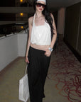 0122stepll Draped Halter Tube Top