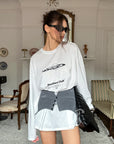 0122stepll T-shirt à manches longues oversize Resilient Club avec motif graphique
