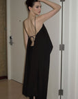0122stepll Asymmetric Camisole & Maxi Skirt Set