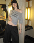 0122stepll Low-Rise Belted Wide-Leg Capri Pants
