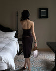 Hydrae Ruffle Halter Top & Midi Skirt Set