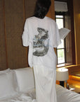 0122stepll Renaissance Graphic Oversized T-Shirt