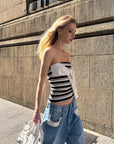 0122stepll Contrast Pocket Wide-Leg Denim Pants