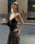 0122stepll Sheer Lace Contour Bodysuit