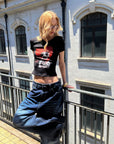 0122stepll Dalmatian Heart Graphic Baby Tee