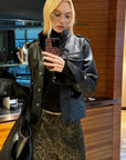 0122stepll Leopard Print Wide-Leg Cargo Pants