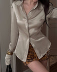 0122stepll Wild Instinct Faux Fur Mini Skirt