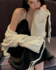 0122stepll Afterglow Tie-Detail Oversized Knit Cardigan