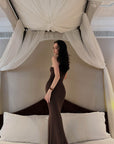 0122stepll Slim Fit Maxi Dress