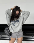 WARDEN EDGE Cable Knit Mini Shorts with Drawstring Waist