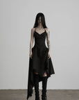 DOINDULGE Black Cotton Bustier Dress