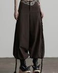 DOINDULGE Rhinestone Wide Leg Pants