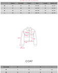 WARDEN EDGE Cropped Wool-Like Coat with Double Breasted Design and Structured Lapel