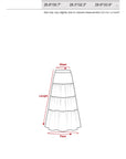 Rase le sol Cascading Tulle Asymmetrical Skirt
