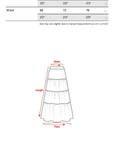DOINDULGE Draped Pleated Layered Long Skirt