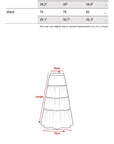 0122stepll Draped Asymmetric Maxi Skirt